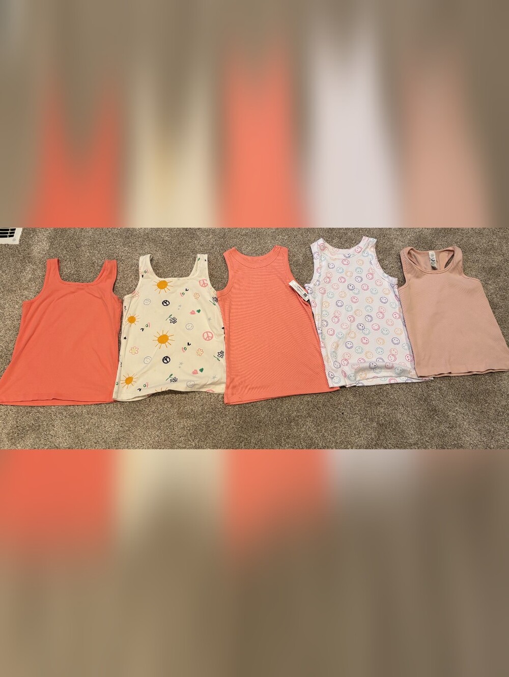 Lot Of 5 Girls Tank Tops